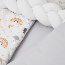 Постільний комплект 7 ел Twins Rainbow 4073-TR-10, grey